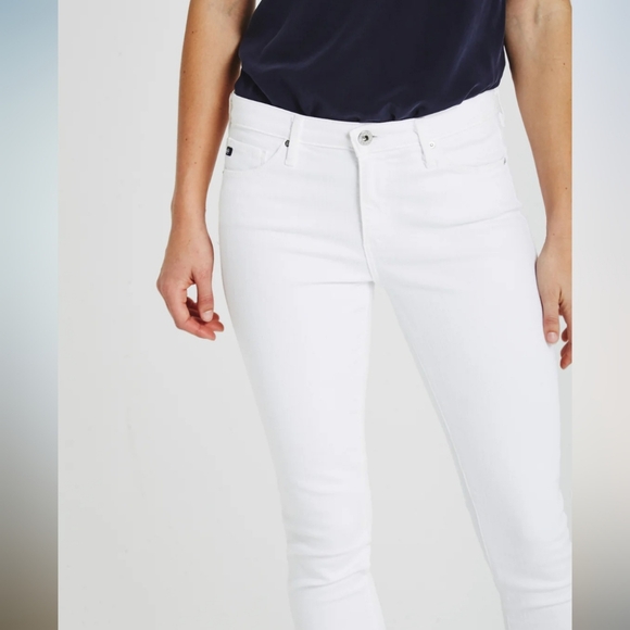 Adriano Goldschmied Women's Stilt Cigarette Leg Pant White 27R - Picture 4 of 13